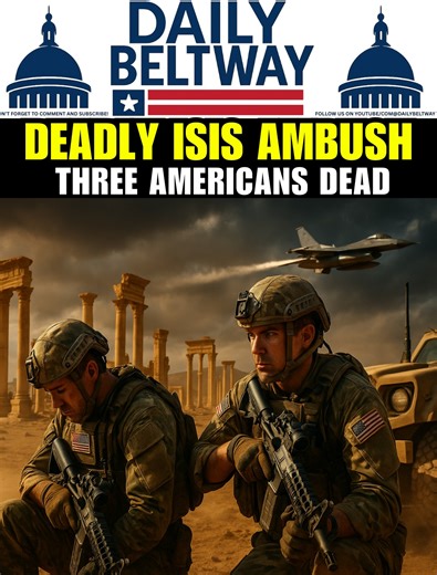 Daily Beltway on Instagram: "Syria attack, ISIS ambush, US soldiers killed, Palmyra Syria, American casualties, military deaths, terrorism news, Trump Syria policy, defense secretary, counter ISIS operations, Middle East conflict, Syrian civil war, Islamic State, troop withdrawal, forever wars, national security, Pentagon news, CENTCOM operations, Syrian Democratic Forces, military interpreter, combat deaths, Gold Star families, veteran issues, conservative news, breaking military news #Syria #I