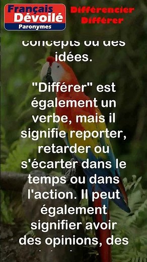 Differentiate and Differ (Paronyms) #shorts