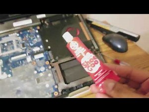 Fix broken laptop speakers with shoe glue