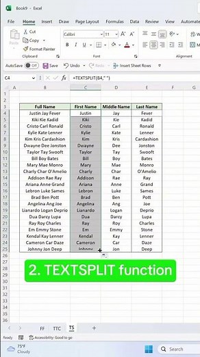 3 ways to split text in Excel. ✂️ Which is your favorite?