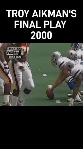 Flashback to 2000, when The Dallas Cowboys Troy Aikman makes his final play off a hit by The Washington Redskins LaVar Arrington. The hit would result in Aikman's tenth and final concussion of his career #NFL #nflfootball #superbowl #fyp