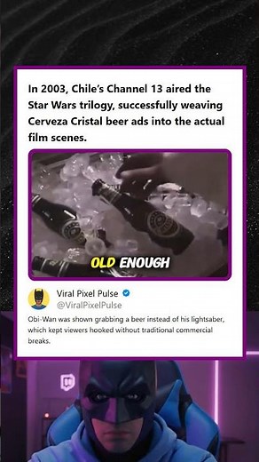 Chile Aired Star Wars Trilogy with Cerveza Cristal Beer Ads Woven Into Scenes