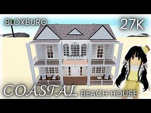 Bloxburg Coastal Paradise: Full Beach House Speed Build