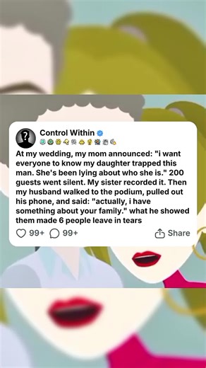 At my wedding, my mom announced: