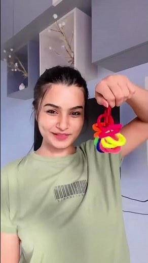 DIY Rubber Band 😱 #crafteraditi #youtubepartner #shorts #youtubeshorts #diy #hair