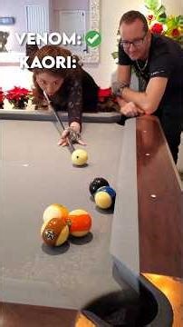 Kaori Ebe 🇯🇵 VS Venom 🇺🇸 -Fun Pool Battle - 🤩🎱❌✅