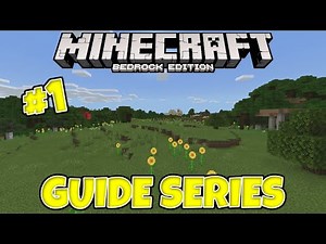 HOW TO SURVIVE YOUR FIRST NIGHT IN MINECRAFT! Minecraft Guide Ep.1[Minecraft Lets Play 1.16 Bedrock]