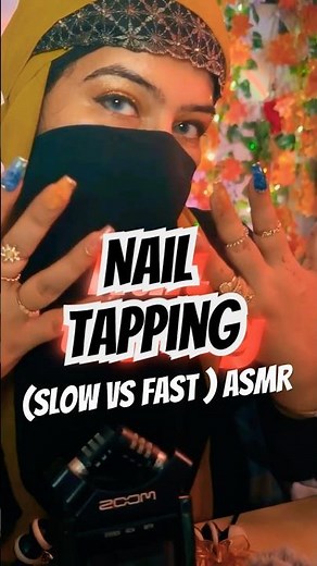 Slow vs Fast Nail tapping ASMR #asmr #tingles #triggersforsleep #fyp