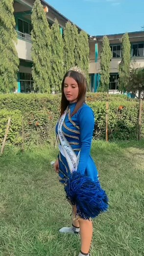 Cheerleader Performance in Vibrant Outdoor Setting