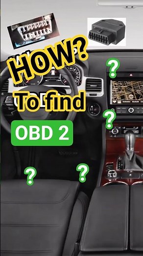 Where is the OBD2 port in your car? #shorts