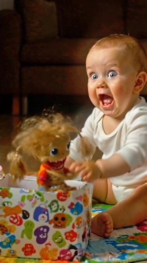 Cutest Baby Shocked 😧 Reaction Gone Wrong 😭😂 #music #cute #baby #foryou #trending #trending #funny