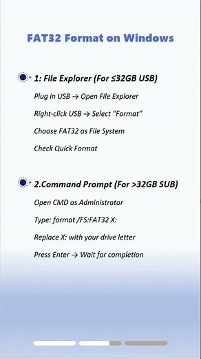 Format Any USB to FAT32 – Quick Windows Fix! #fat32 #datarecovery