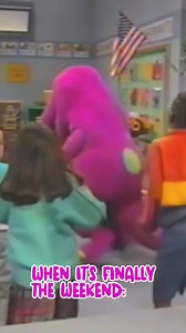 Two whole days of tee-riffic fun? Count us in! 🥳💜 — BARNEY & FRIENDS 2x05 | Honk! Honk! A Goose On The Loose! — #Barney #BarneyTheDinosaur #Icon #BFF #Throwback #90sTV #Weekend #Vibes #Funny #Joke #Meme #Clip #ILoveYouYouLoveMe #Childhood #Nostalgia #Generations #Toddlers #Kids #Parents #Love #FanPage | The Barney Universe
