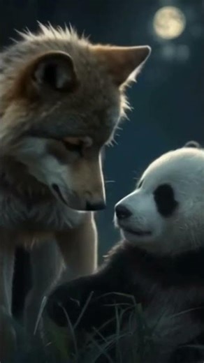 The Panda Who Found His Roar 🐼🐺✨🐾 | Heartwarming Forest Story ##Heartwarming ##panda ##wolf ##cute