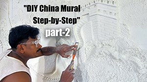 83K views · 1.3K reactions | "China Wall Mural Tutorial: From Start to Finish"(PART-2) | Creative Hacks | Facebook