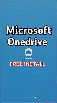 How to Install Microsoft Onedrive on android & ios