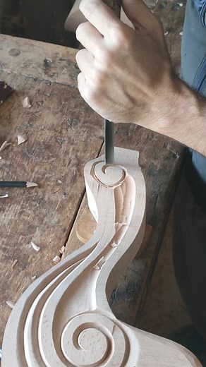 Woodcarving Heritage - Michael Bechlivanis on Instagram: "Making of a beech cabriole leg for @dafermos_wood_creations Scrolls and ornaments contribute in aesthetics and nice warm curves are required for the best result!!! #woodcarvingvideos #carvingvideo #howtocarvevideo #handcarved #handmade #furniture_design #furniture_details #furnituredecor #furnitureparts #classicfurnituredesign #classic_furniture #furniture_legs #woodcarved_legs #cabriolelegs #cabriole #βιντεο_ξυλογλυπτικης #ξυλογλυπτική #
