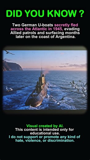 When Two U Boats Escaped to Argentina After the War #history #ww2