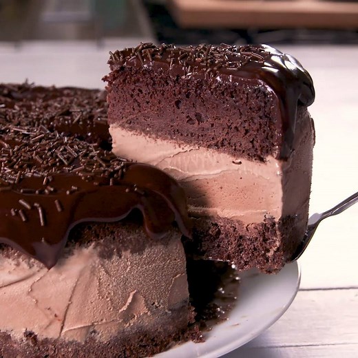 This Death by Chocolate Cake will be the star of every party. Full recipe: http://dlsh.it/MV3HD0g | Delish