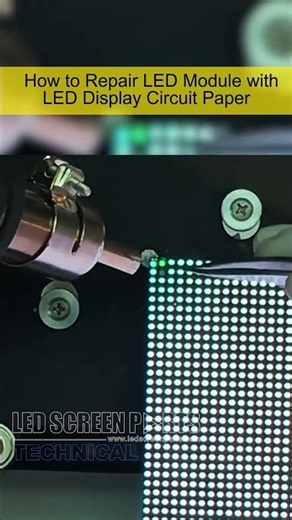 How to repair LED module with LED display circuit paper!