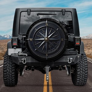 Vintage Black Compass Spare Tire Cover, Nautical Compass Spare Tire Cover,bronze Stone Metal Tire Cover for Bronco Mercedes Land Rover Jeeps - Etsy