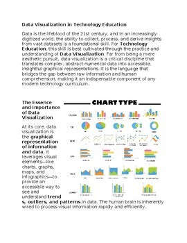 Data Visualization in Technology Education - Reading Passage and x 10 Questions