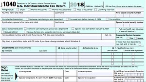 Understanding the new federal income tax form