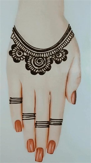 very easy beautiful mehndi design / simple hand mehndi design | mehandi ke design | mehandi design |