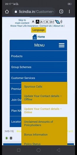 How to register NEFT details through online LIC portal www.licindia.in