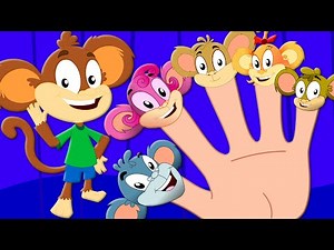 Monkeys Finger Family | Monkey Rhymes | Nursery Rhymes | Kids Songs | Five Little Monkeys