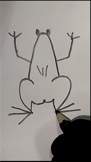 How to draw frog 🐸 easy drawing with 2 #shorts #viralshorts #drawing #draw #howtodraw #youtubeshorts