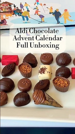 Full Unboxing Aldi Chocolate Advent Calendar | Christmas Affordable Gift Finds 🎁