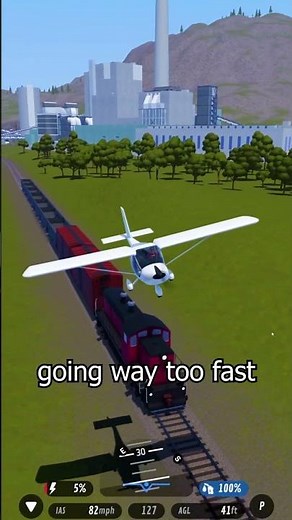 Landing on a MOVING TRAIN in SimplePlanes 2