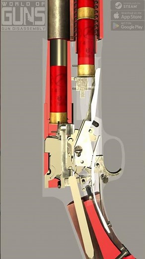 Browning A5 Slow Motion Firing 🔥 #firearmeducation #gunmechanics #shorts
