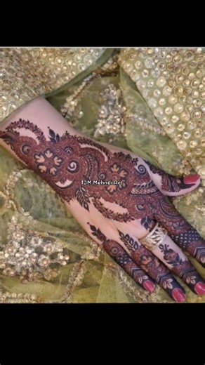 Bridal Mehndi Design 2026 | Simple & Arabic Henna Art | TJM Mehndi Art Sindh #shorts