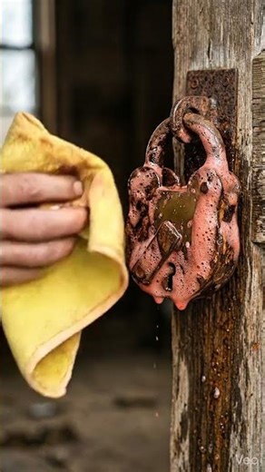 Rusty Lock Restoration |🙂‍↔️ Satisfying Metal Cleaning Transformation