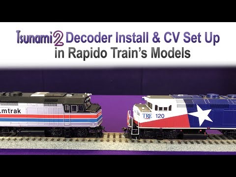 Tsunami2, TSU-21PNEM8 Installs into Rapido Train's Models