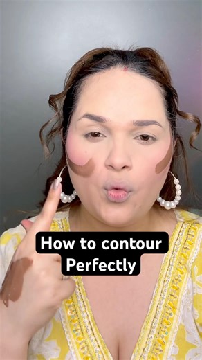 Easy contour technique for different face shape #contour #tutorial