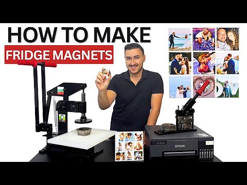 How To Make Custom 2x2" Square Photo Fridge Magnets | Step by Step DIY