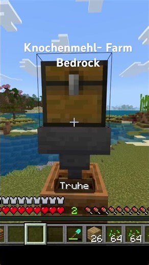 Einfachste Knochenmehlfarm – Minecraft Bedrock