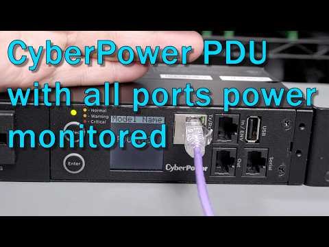 Checking out a CyberPower PDU with individual port power monitoring