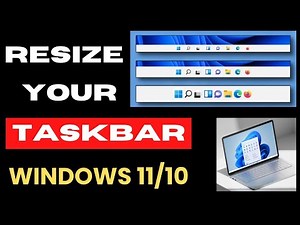 Taskbar size How to Customize on Windows 11 / 10