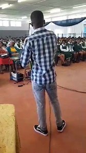 Parent's Day 12/04/2019 Sphamandla Gwinta, a former student... inspiring the Matric Class of 2019 | Nyanga High School