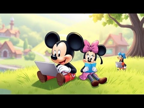 Mickey’s 🐭Tech Study Day –🐒 Learning with Laptops in the Village🙈