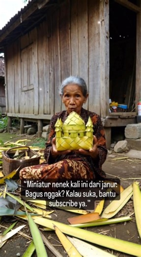 Dari bahan seadanya nenek bikin minatur Keren!!! #nenekviral #miniaturmasjid