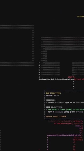 Kinetype | Wishlist now on Steam! #python #game #programming #ascii #coding #roguelite