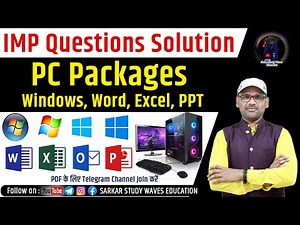 👉 Important Questions Solution | PC Packages Revision | Windows, Word, Excel, Powerpoint, Outlook