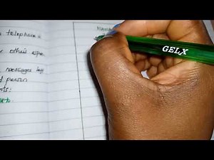 How to take or give a message / The telephone message Note pad