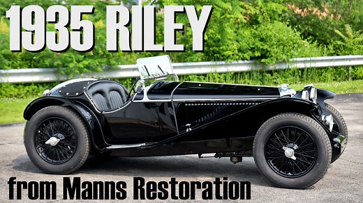 Beautiful 1935 Riley roadster from Manns Restoration. This one features a supercharger and custom camshafts as well. Such a fun little sports car! | Ramblin Around TV
