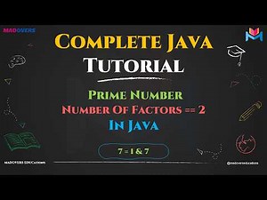 Prime Number In Java Explained Step-by-Step | Master In Looping in Java